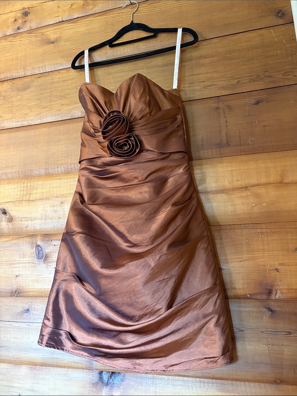 Y2K Cassidy Sara Chestnut Brown Strapless Dress - Size 6